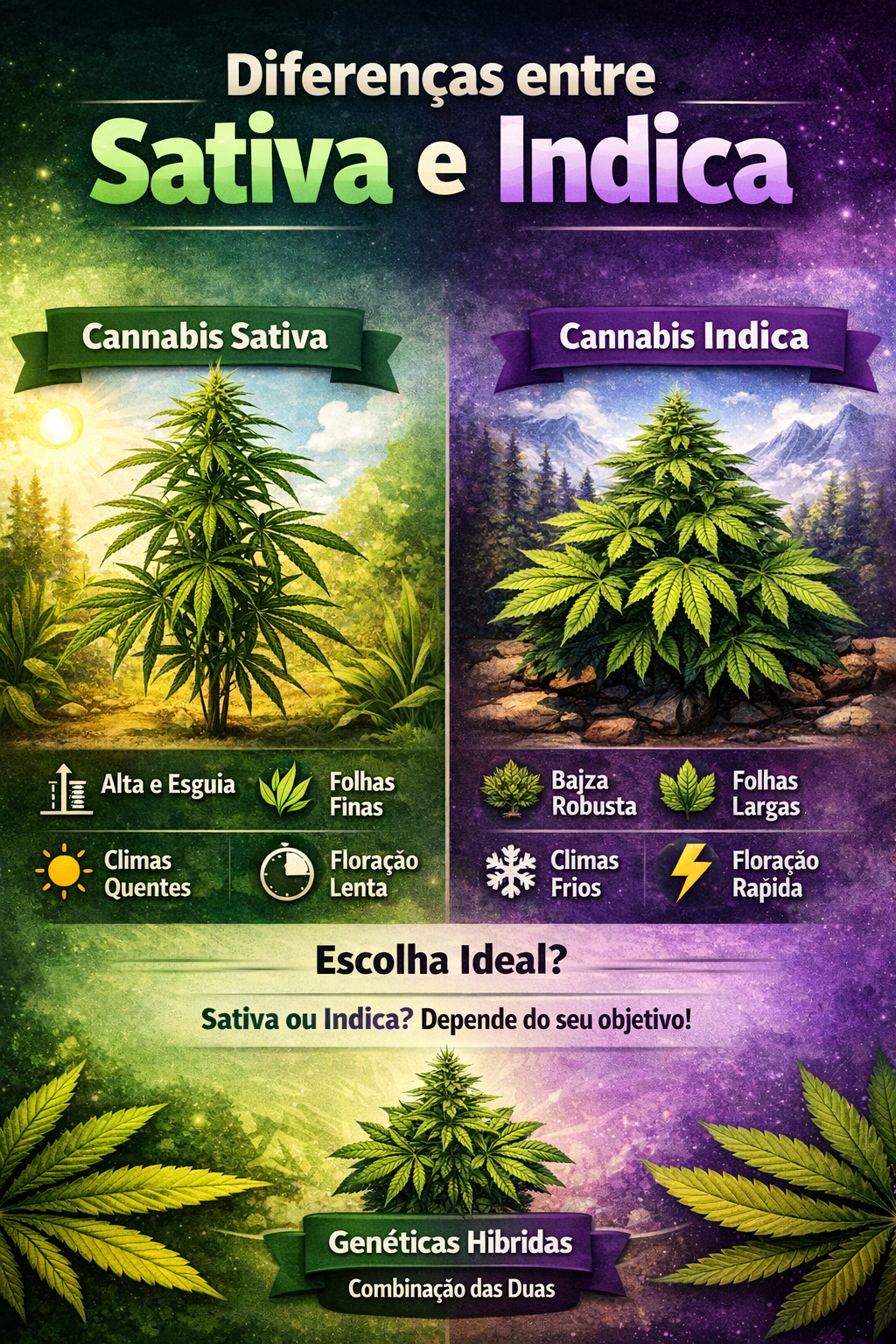Diferença entre Cannabis Sativa