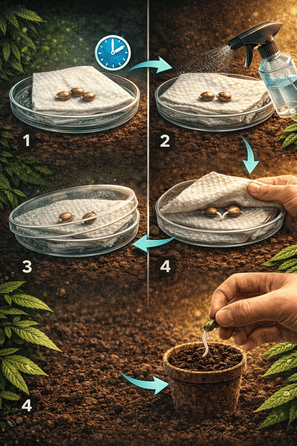 Como Germinar Semente de Cannabis: Guia Passo a Passo